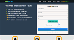 Desktop Screenshot of freebitco.in